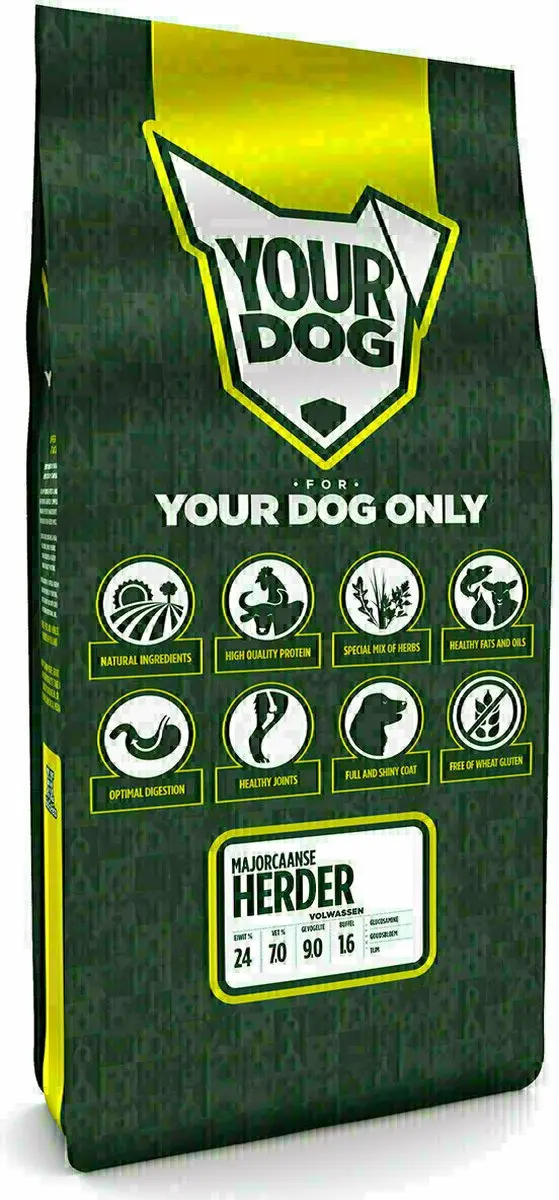 Yourdog Majorcaanse Herder Volwassen Hondenbrokken - 12kg - afbeelding 3 van 3