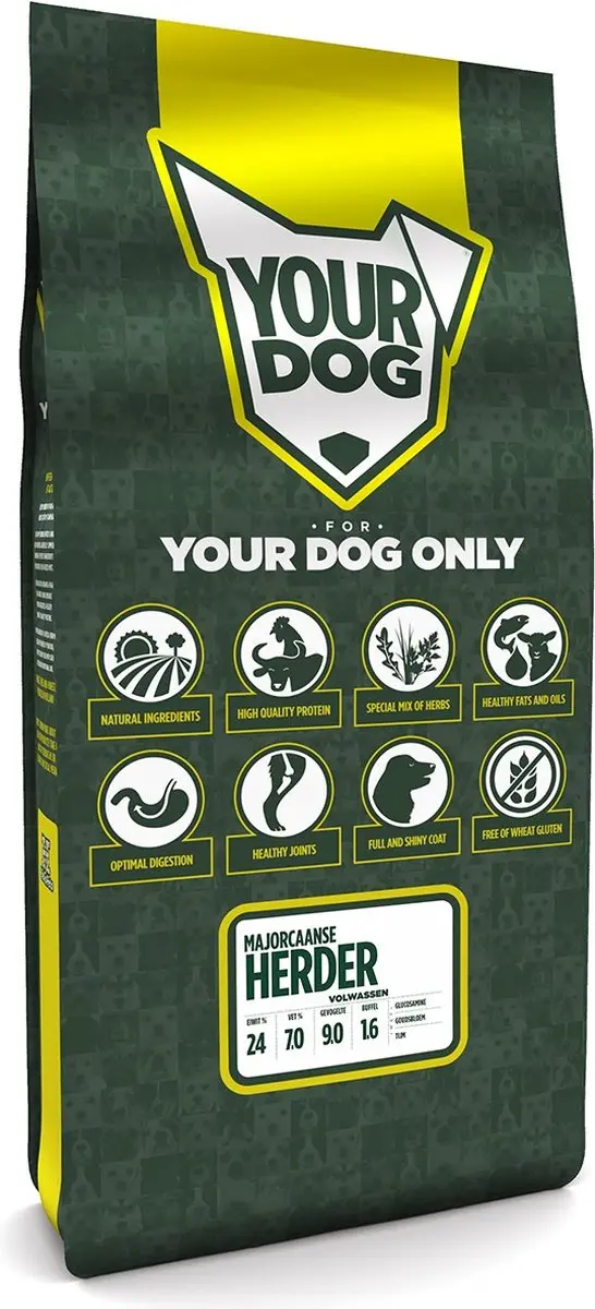 Yourdog Majorcaanse Herder Volwassen Hondenbrokken