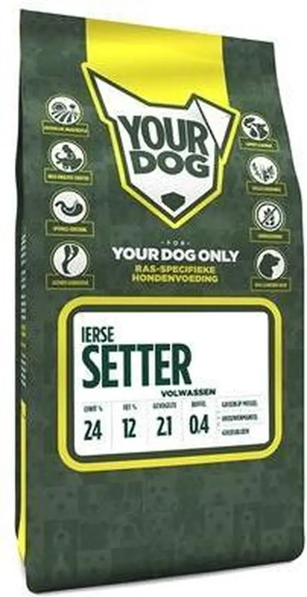 Yourdog Ierse Setter Volwassen Hondenvoer - 12 kg - afbeelding 3 van 3