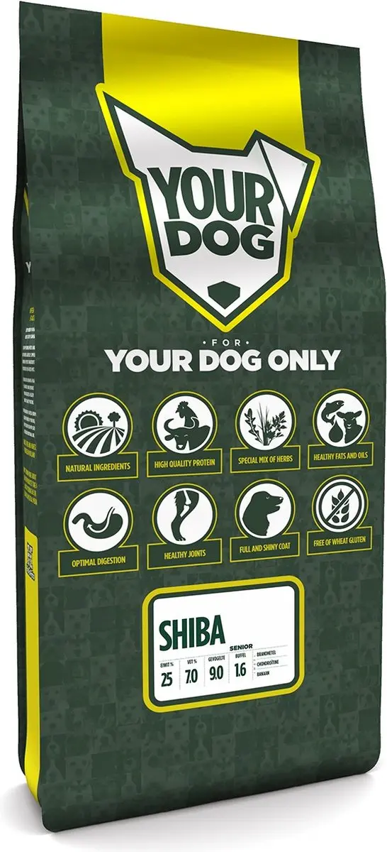 Yourdog Shiba Senior Hondenbrokken 12kg