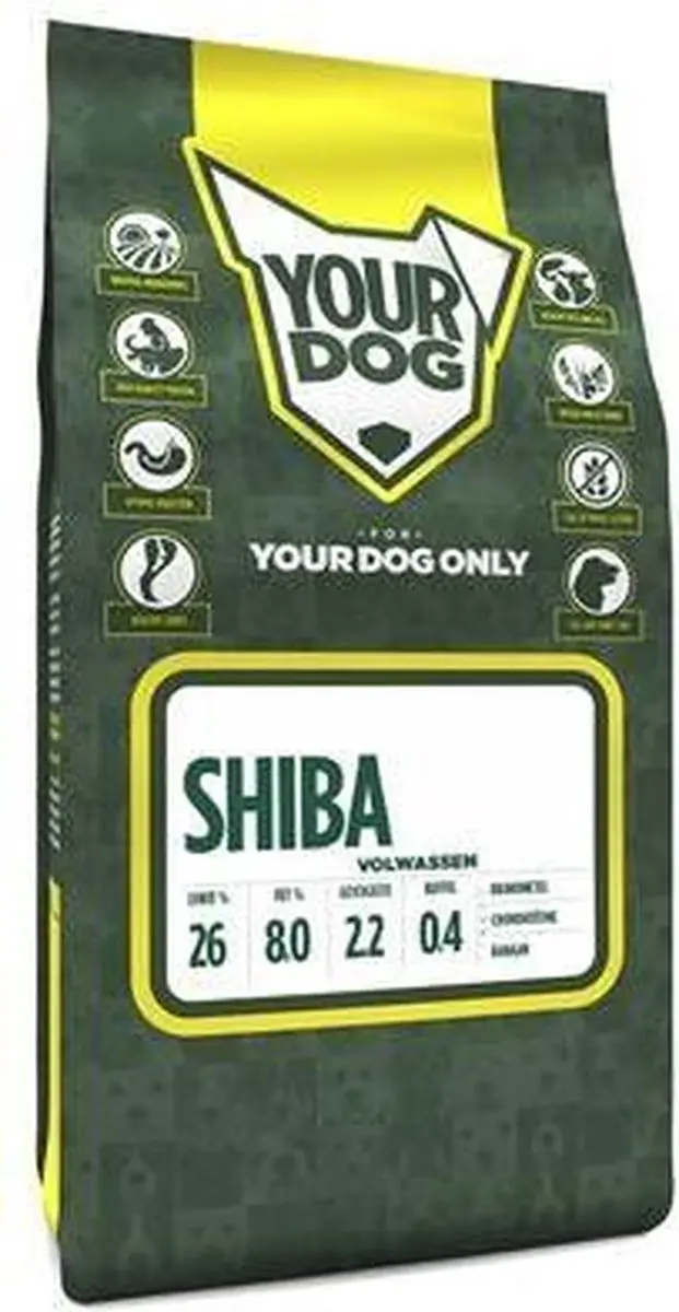 Yourdog Shiba Volwassen Hondenbrokken 12kg - afbeelding 2 van 2