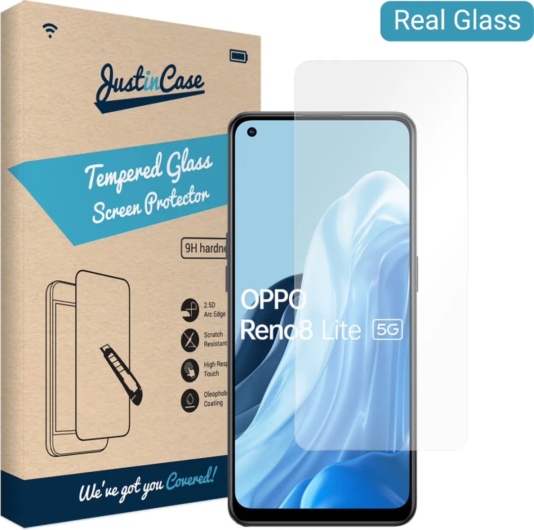 Just in Case Oppo Reno 8 Lite Tempered Glass