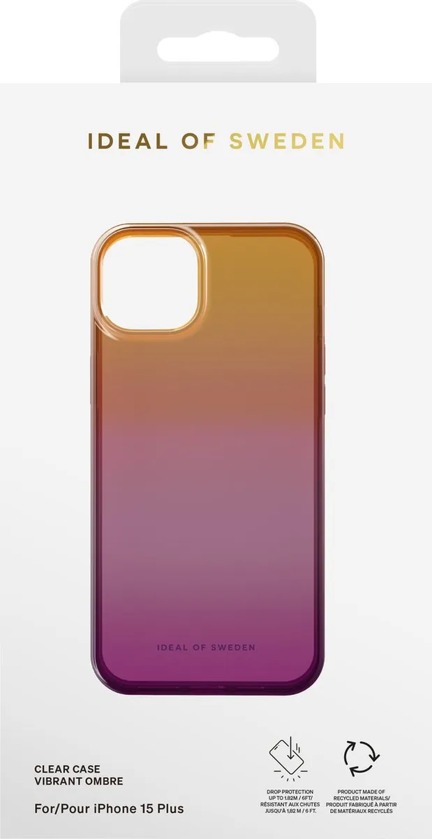 iDeal of Sweden Clear Case iPhone 15 Plus IDCLC-I2367-466 - Vibrant Ombre - afbeelding 4 van 6
