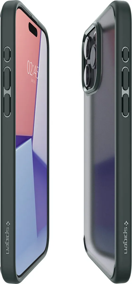 Spigen Ultra Hybrid Hoesje iPhone 15 Pro - Groen