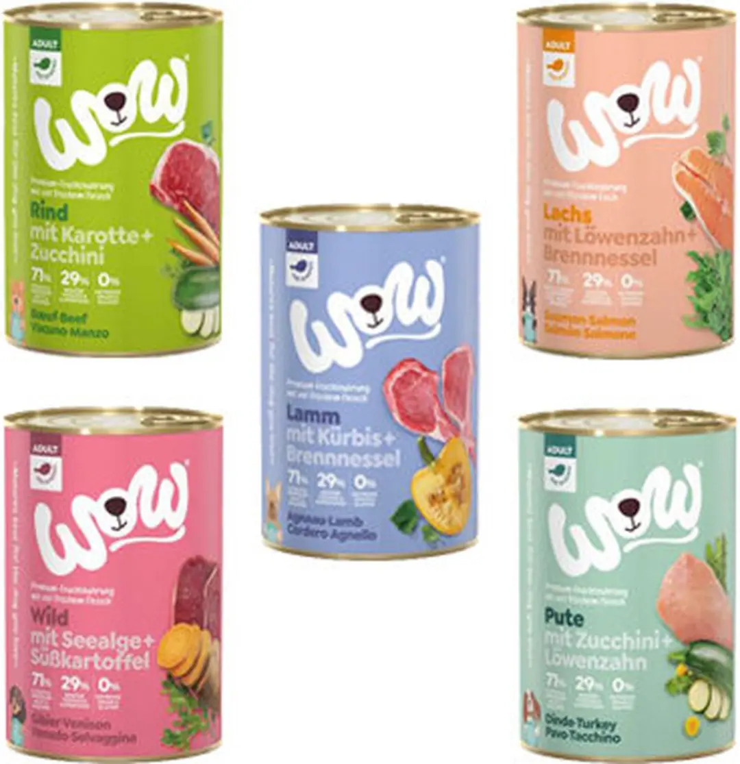 WOW Adult Wild Graanvrij Natvoer Hond 6x400g - afbeelding 3 van 3