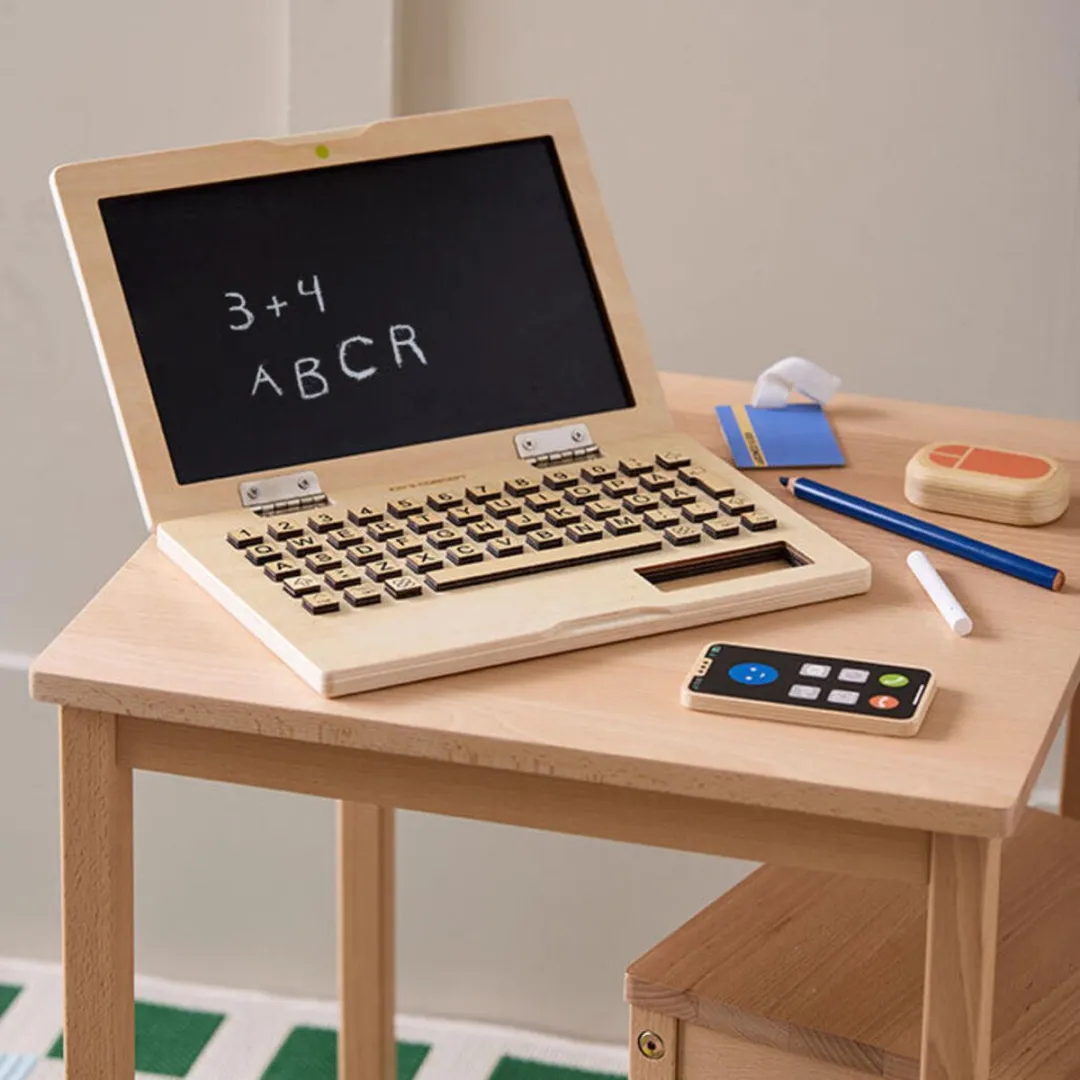Kids Concept Speelgoedcomputer Set - Hout