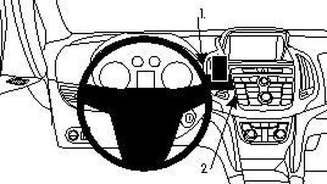 Brodit ProClip 854733 Center Mount - Opel Zafira 12 - Zwart