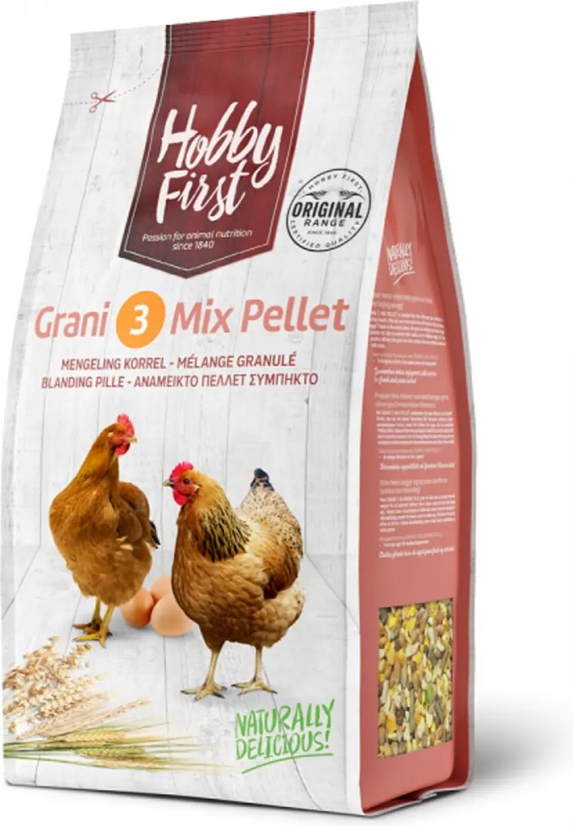 HobbyFirst Grani 3 Mix Korrel - Kippenvoer 4kg - afbeelding 5 van 5