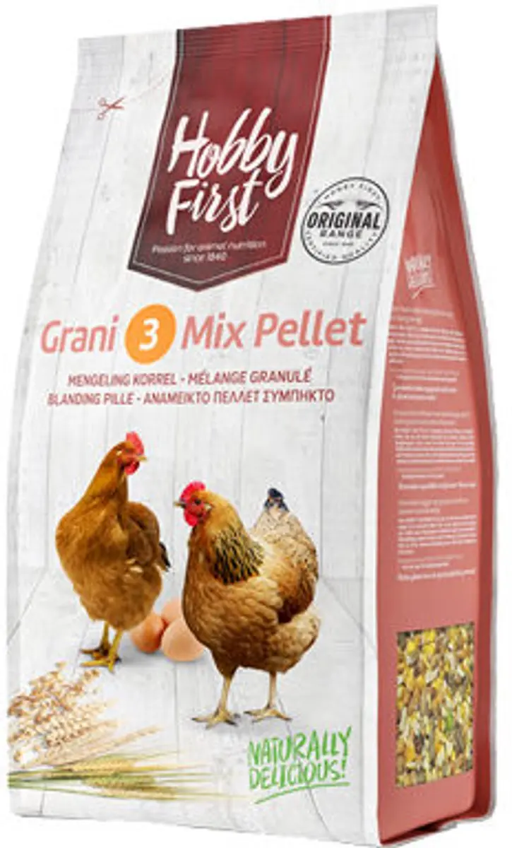 HobbyFirst Grani 3 Mix Korrel - Kippenvoer 4kg - afbeelding 4 van 5
