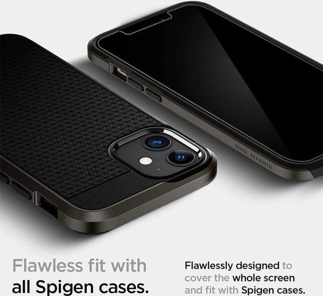 Spigen AGL01535 Glasbeschermer Privacy iPhone 12 Mini - 9H