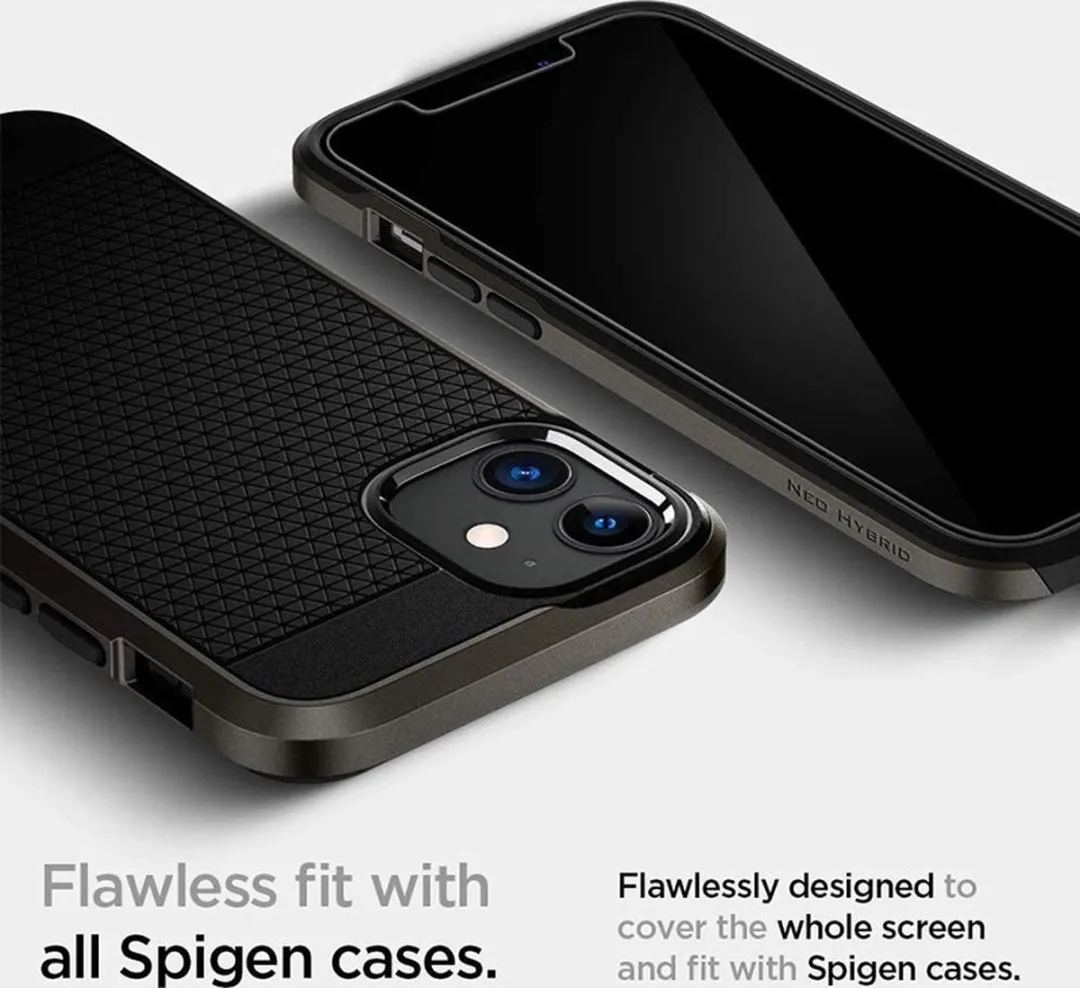 Spigen AGL01535 Glasbeschermer Privacy iPhone 12 Mini - 9H