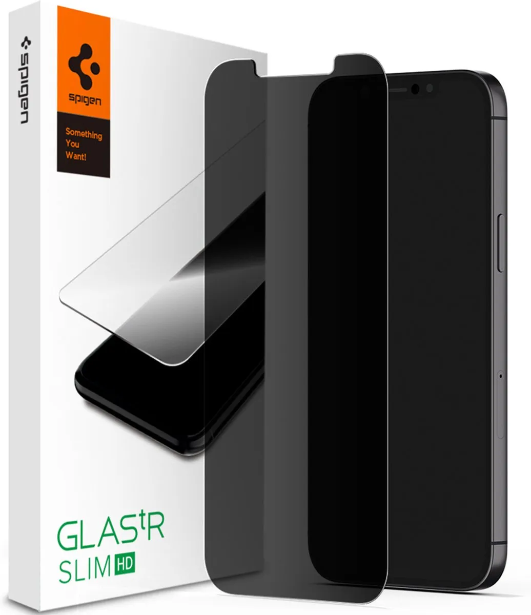 Spigen AGL01535 Glasbeschermer Privacy iPhone 12 Mini