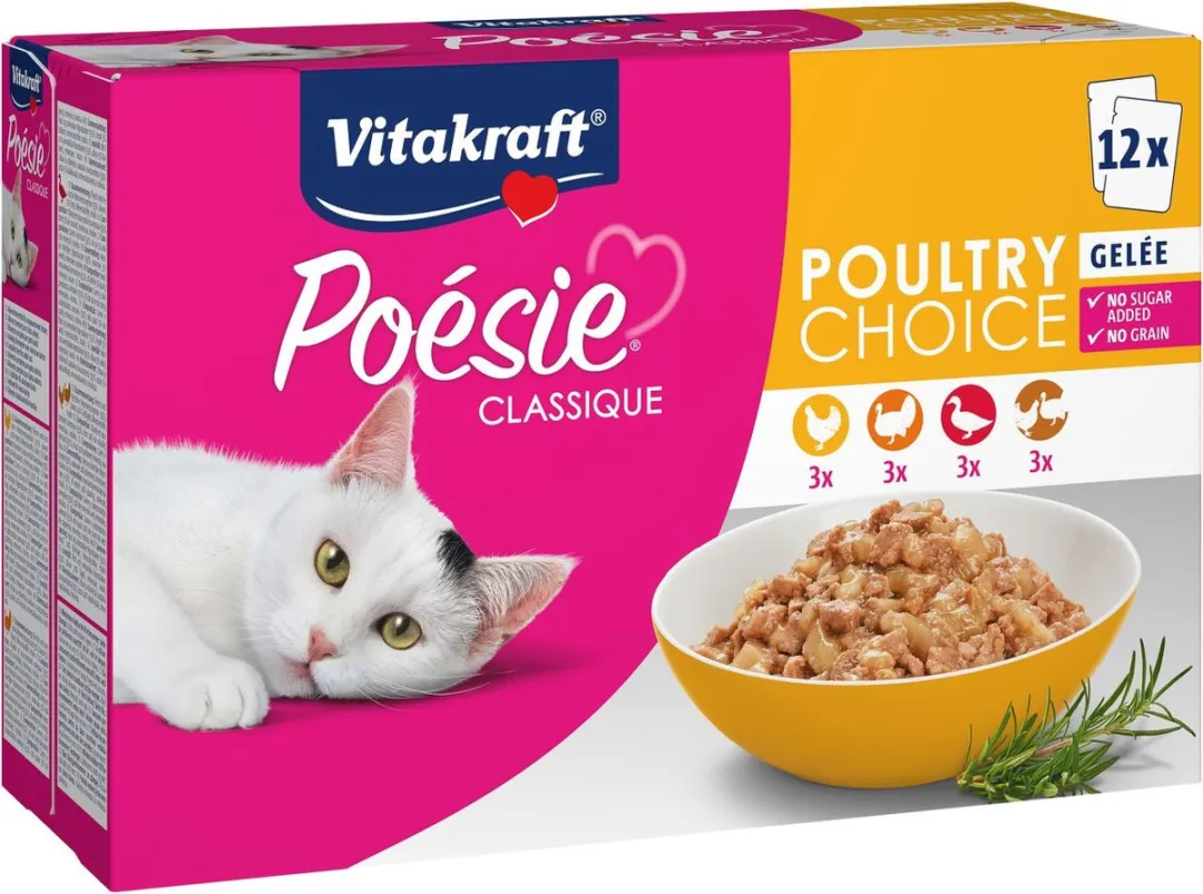 Vitakraft Poesie Classique Gevogelte Gelei 60 Stuks