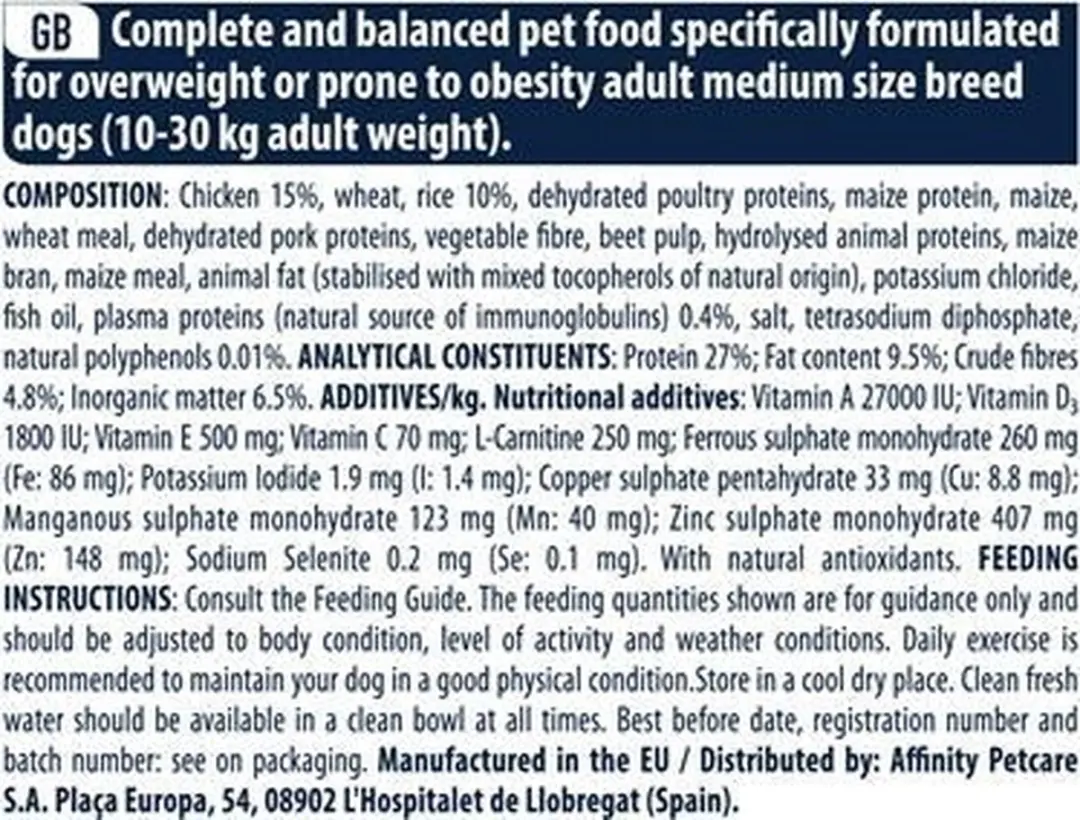 Advance Adult Medium Light Kip Hondenvoer - 12kg - afbeelding 2 van 6