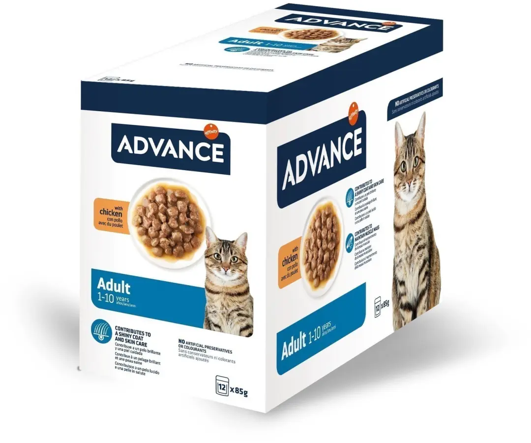 Advance Cat Adult Kip Natvoer 12x85g - afbeelding 3 van 3