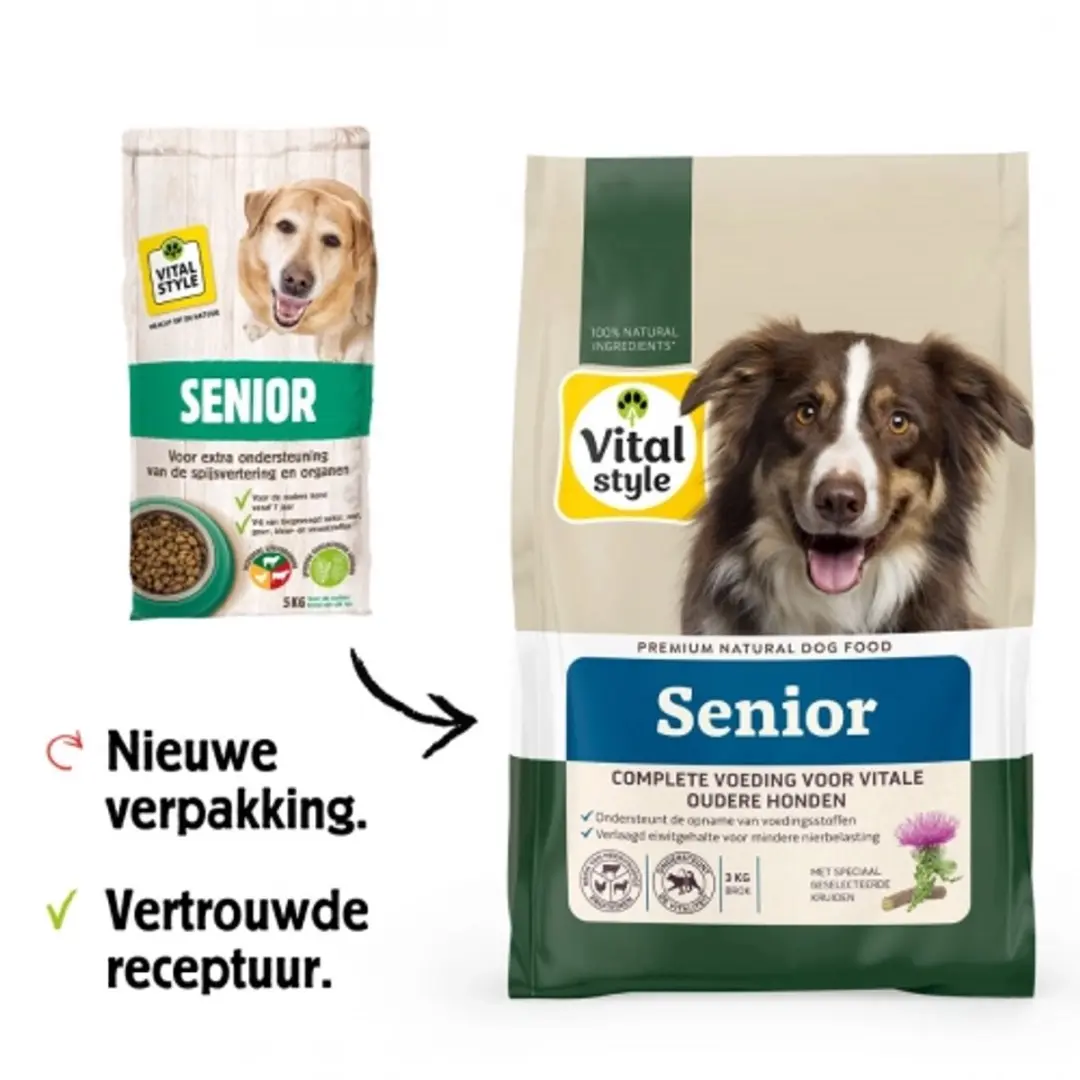 VITALstyle Senior Hondenbrokken 3kg - afbeelding 6 van 6