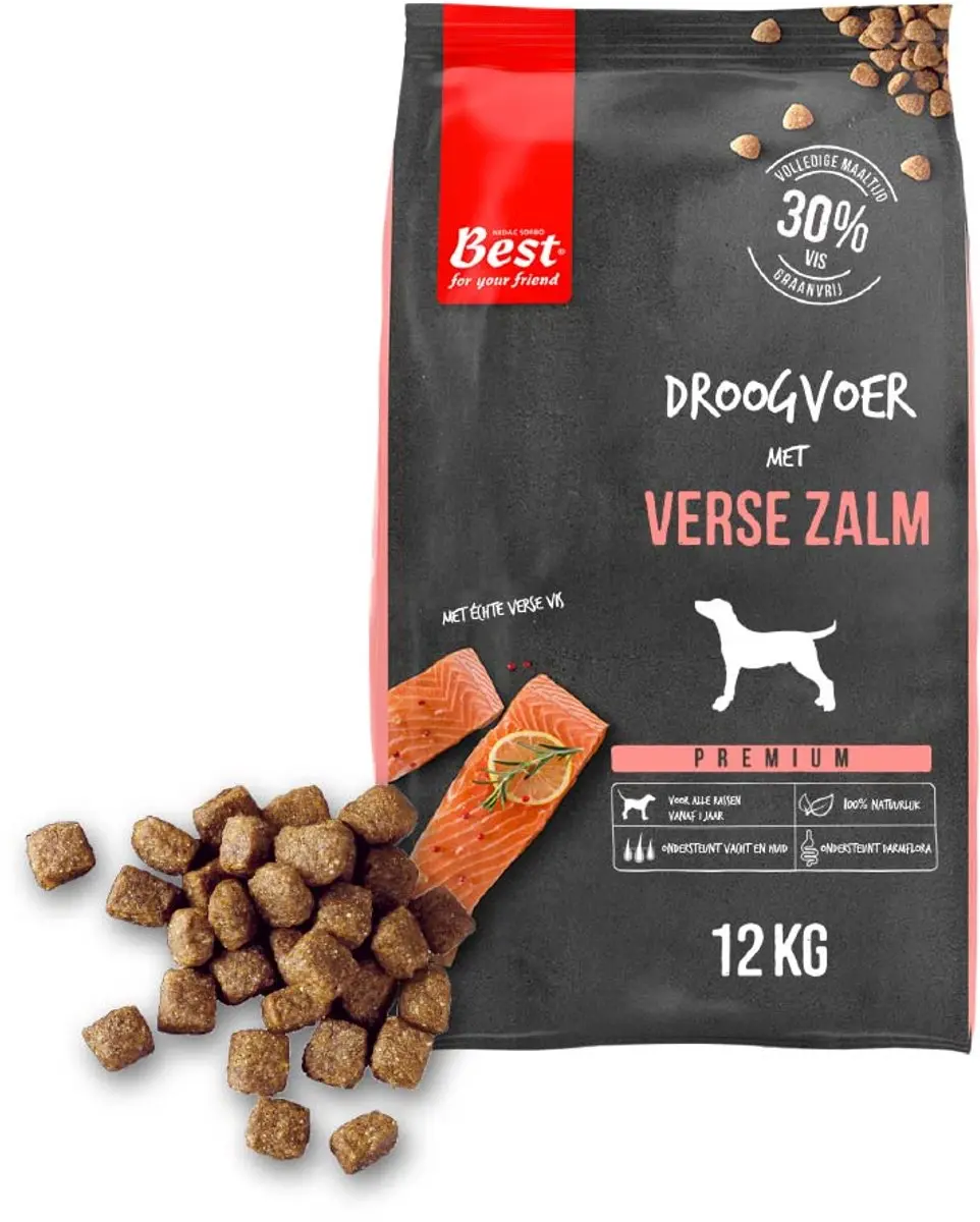 Best For Your Friend by Rosewood Hondenbrokken Zalm 12 kg