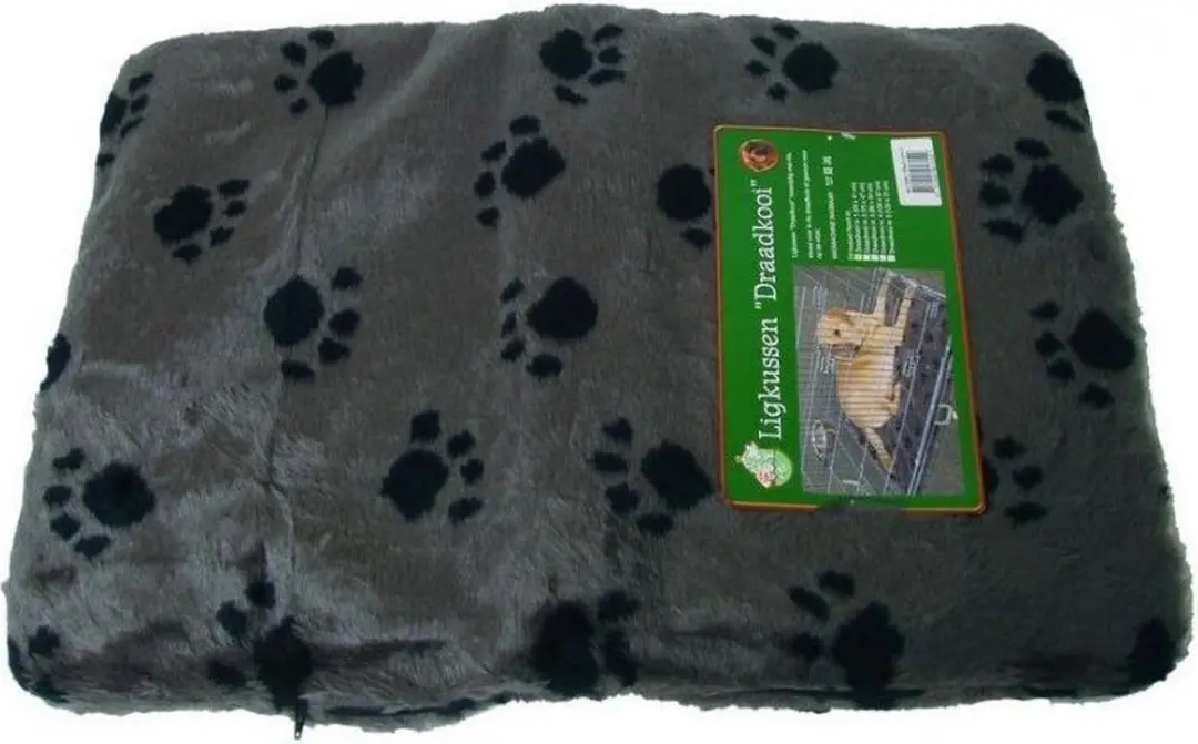 Boon Benchmat Pootafdruk Kussen - 75x47cm - Grijs - afbeelding 2 van 2