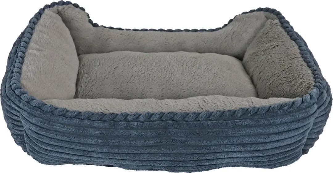 Boon Divan Corduroy Hondenbed - 50x40cm - Blauw/Grijs - afbeelding 2 van 3