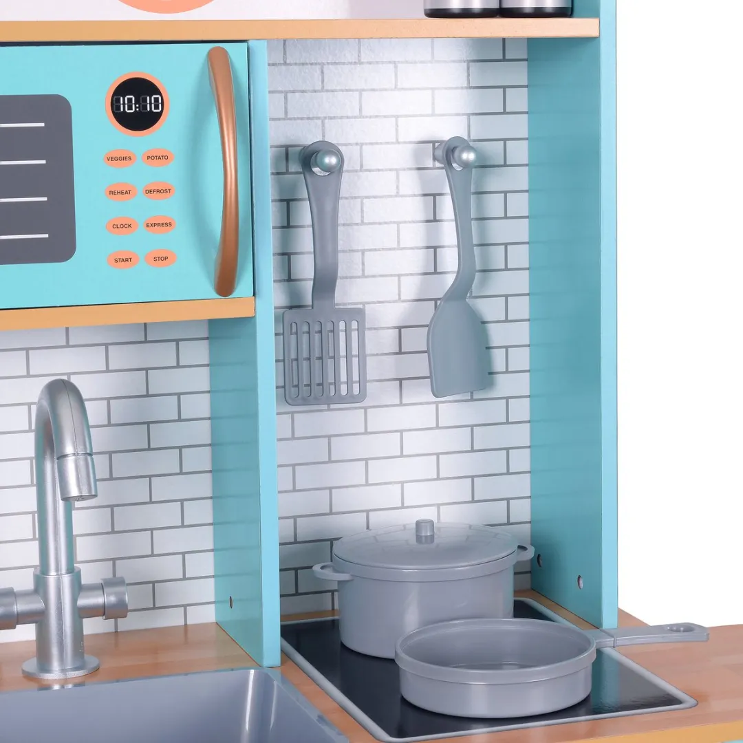 Teamson Kids Retro Houten Speelkeuken - Blauw/Wit
