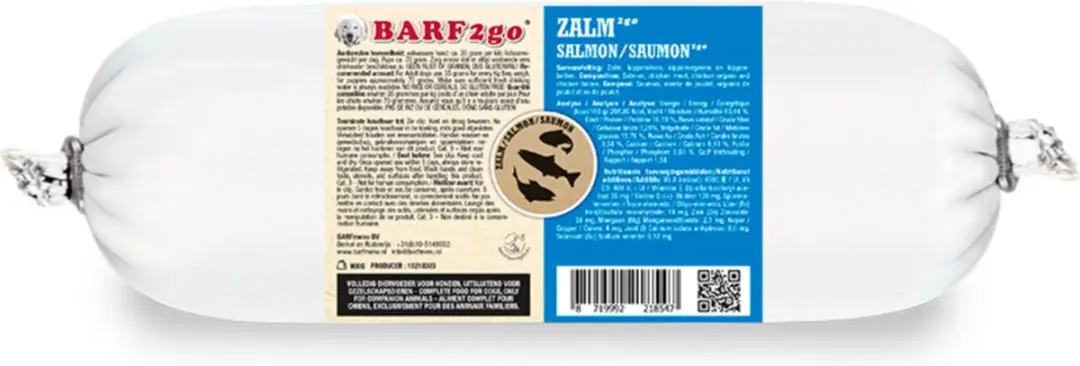 BARFmenu 2Go Hondenvoer Nat Zalm 900g