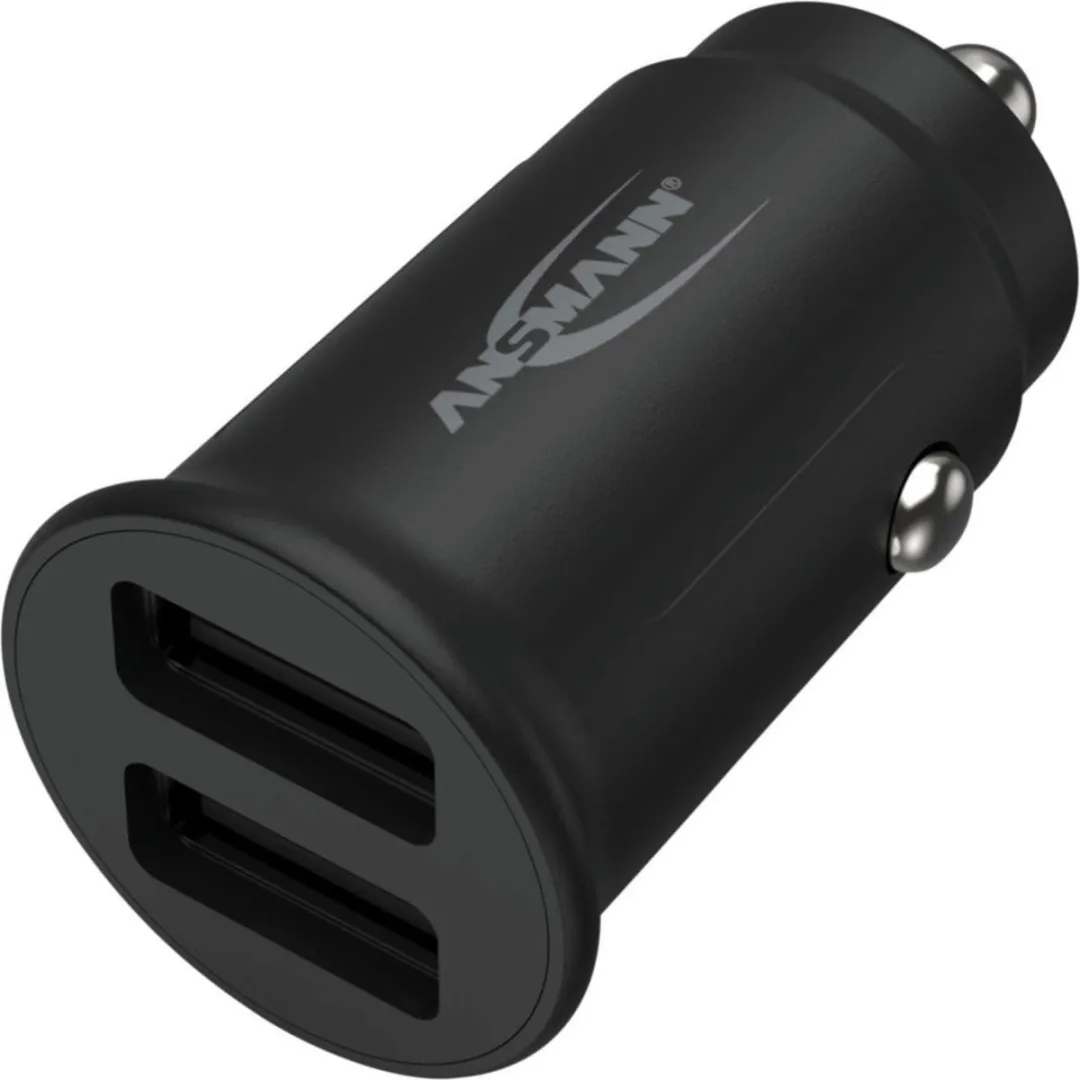 Ansmann InCar CC212 USB-oplader 12W - 2x USB-A - Zwart - afbeelding 6 van 6