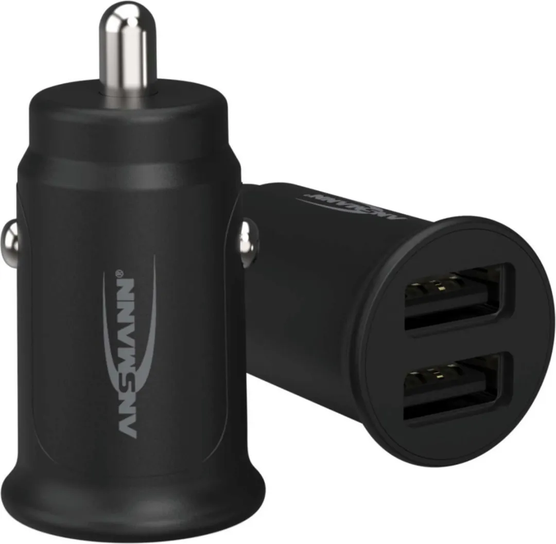 Ansmann InCar CC212 USB-oplader 12W - 2x USB-A - Zwart