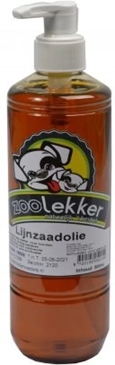 Zoolekker Lijnzaadolie 500 ml