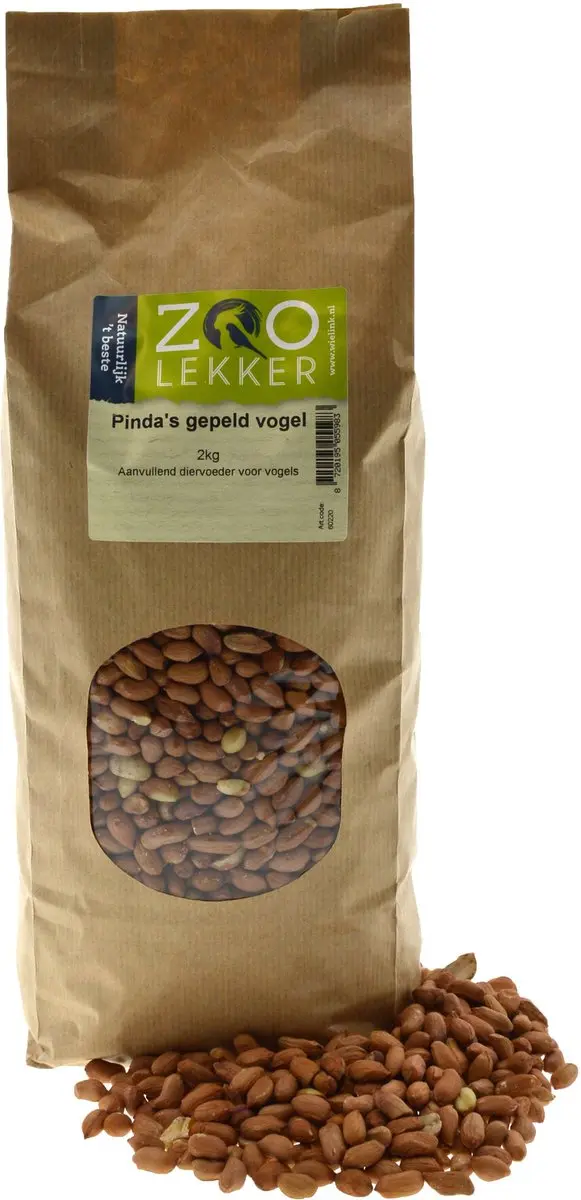 Zoolekker Pinda's gepeld vogel 2kg