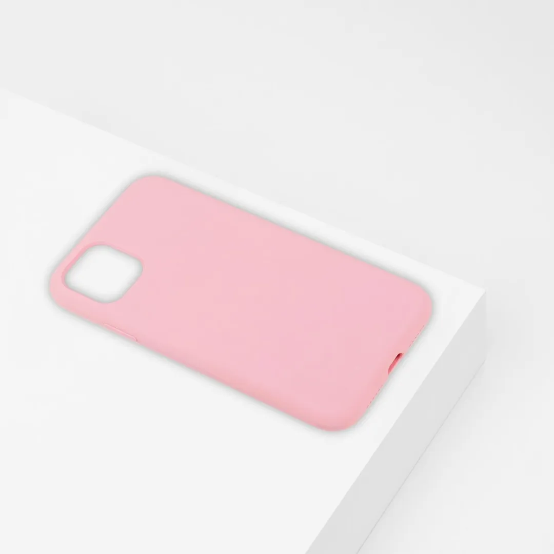 BMAX Siliconen Hoesje iPhone 11 Pro Max - Lichtroze