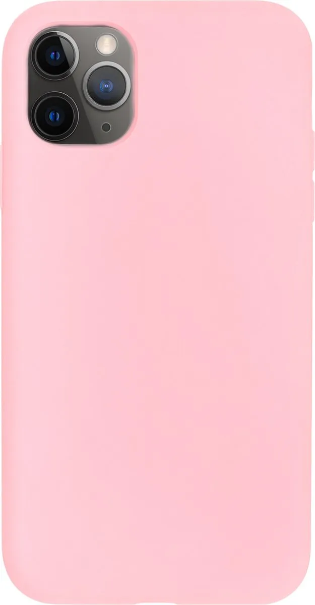 BMAX Siliconen Hoesje iPhone 11 Pro Max - Lichtroze