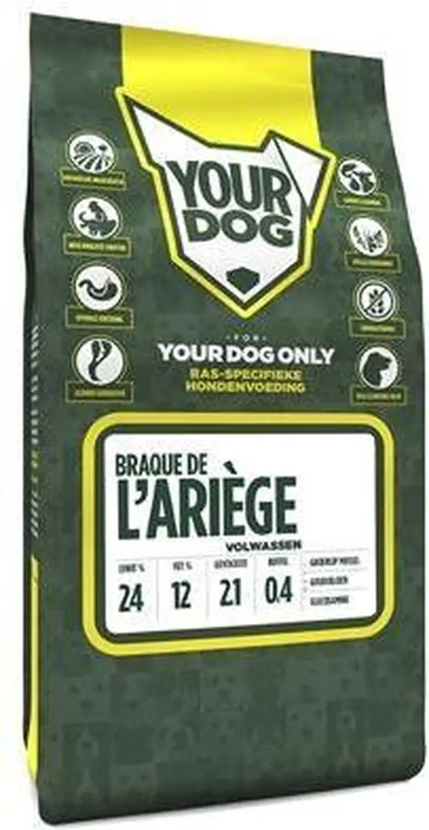 Yourdog Braque de l'Ariège Volwassen Hondenbrokken - 12 kg - afbeelding 3 van 3