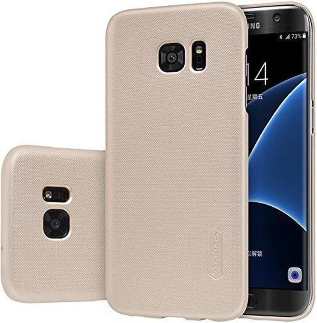 Nillkin Samsung Galaxy S7 Edge Hoesje Frosted Shield - Goud
