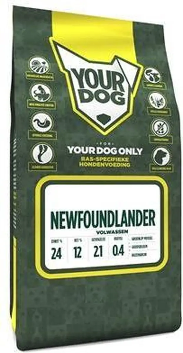 Yourdog Newfoundlander Volwassen Hondenbrokken - 12 kg - afbeelding 2 van 3
