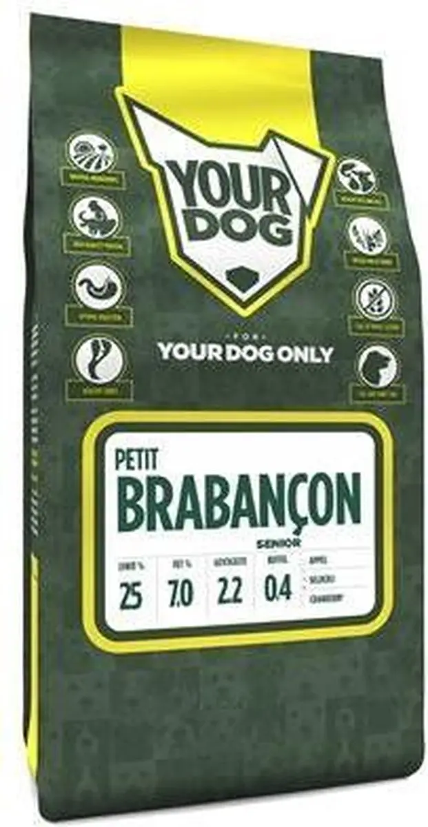 Yourdog Petit Brabançon Senior hondenbrokken - 12 kg - afbeelding 2 van 2