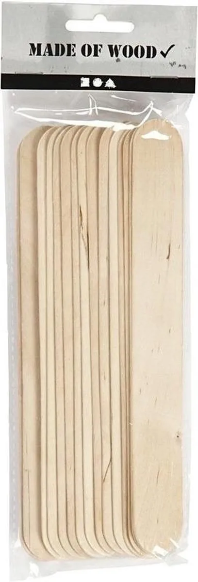 Creativ Company IJslolliestokjes Groot 20x2,5cm - 15 Stuks