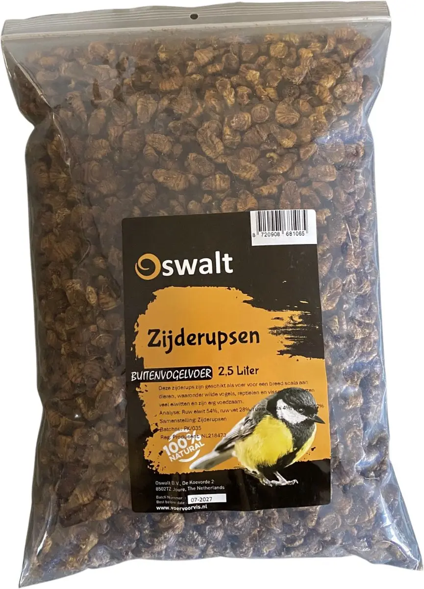 Oswalt Zijderupsen- Gedroogd