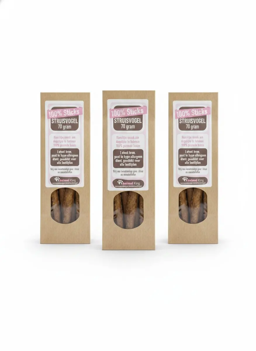 Struisvogel Sticks voor Honden