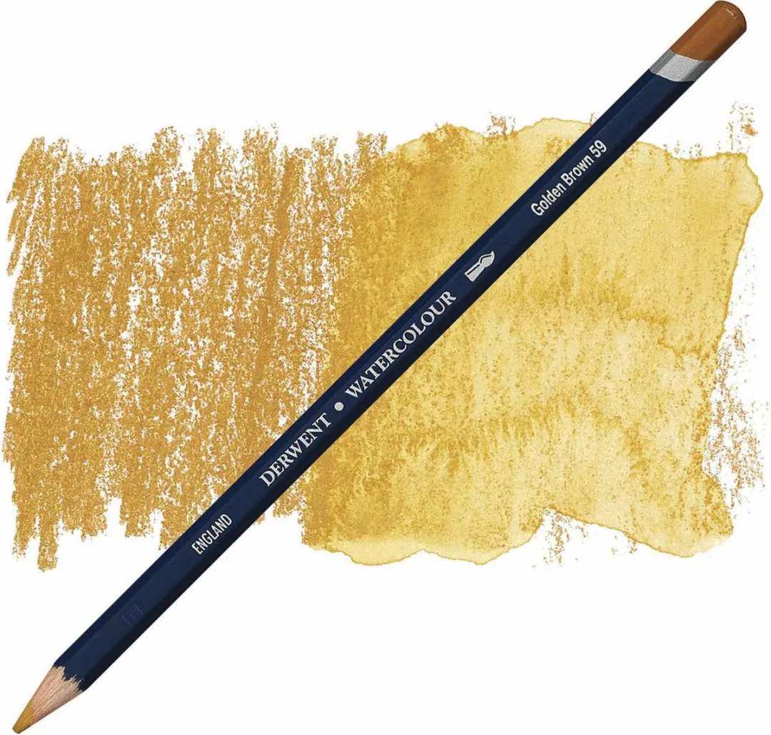 Derwent Watercolor Potlood Golden Brown 59