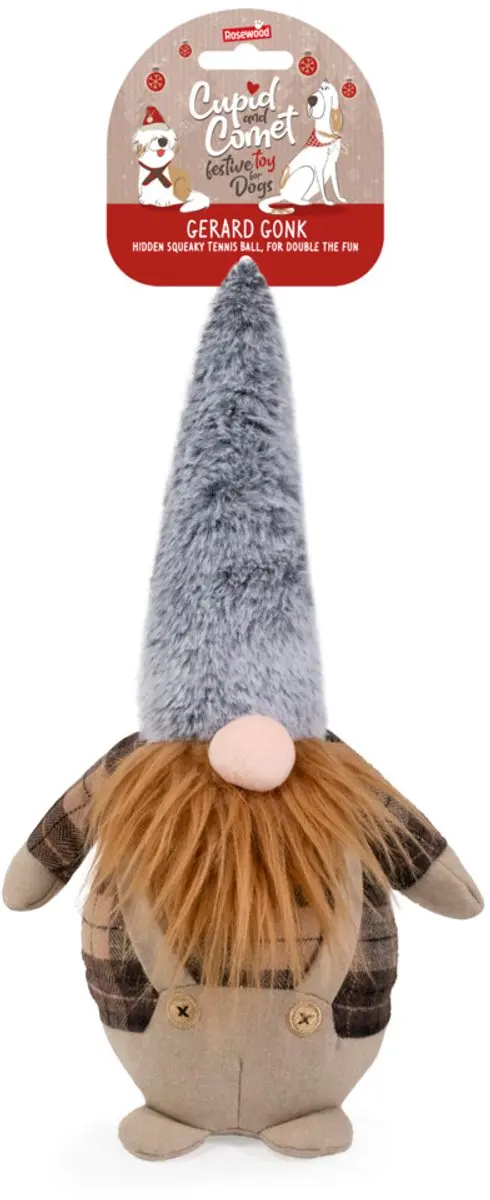 Rosewood Cupid & Comet Gerard Gonk Kerst Hondenspeelgoed - afbeelding 2 van 2