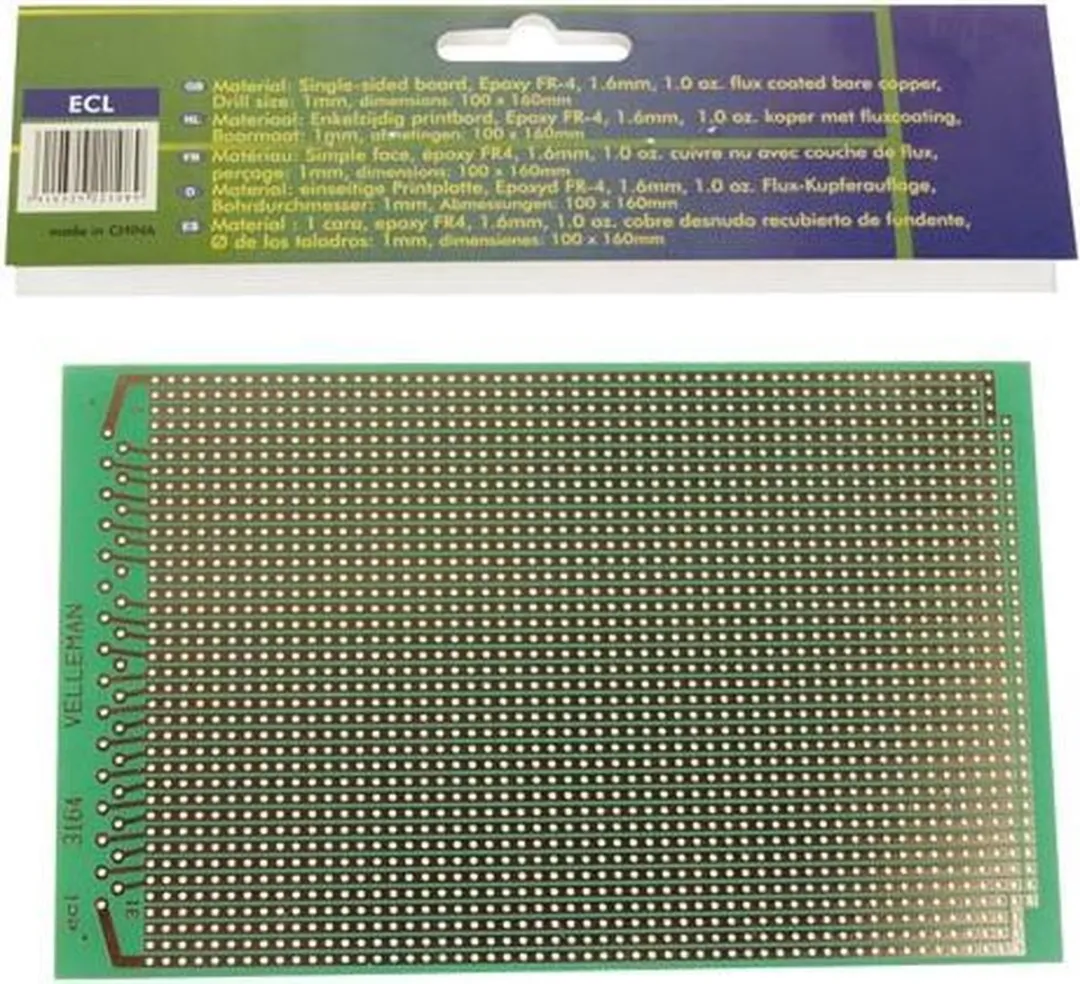 Velleman B/ECL Eurocard 100x160mm
