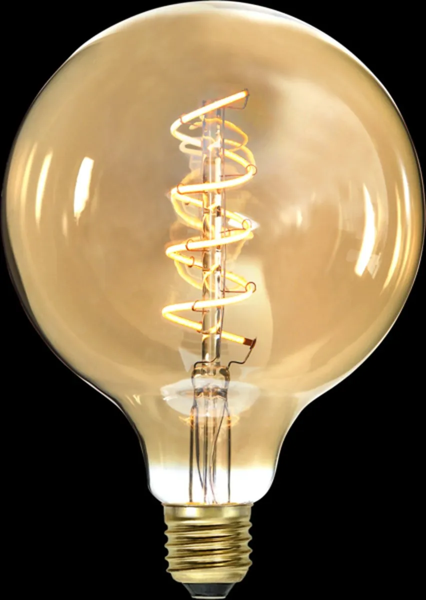 Star Trading G125 Globelamp E27 3.2W - Warm Wit 2200K - Dimbaar - Amber