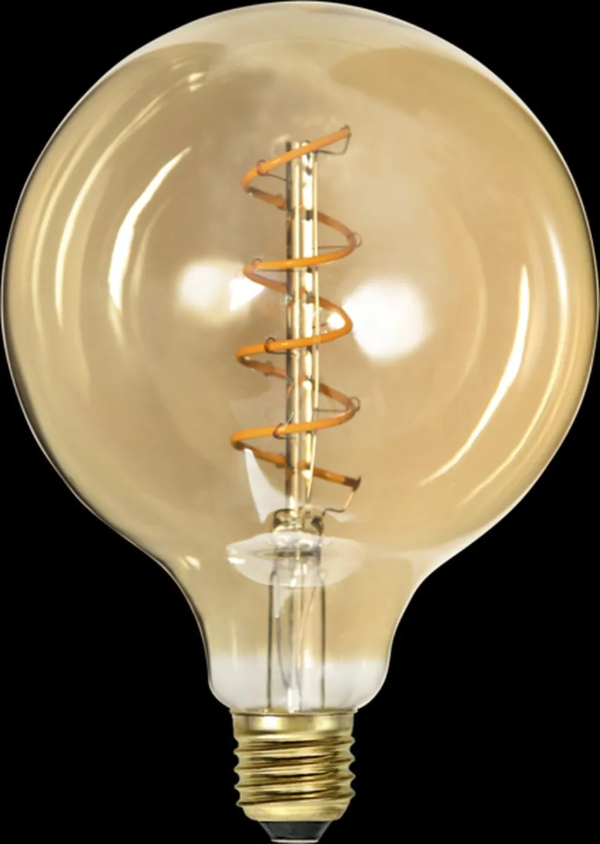 Star Trading G125 Globelamp E27 3.2W - Warm Wit 2200K - Dimbaar - Amber