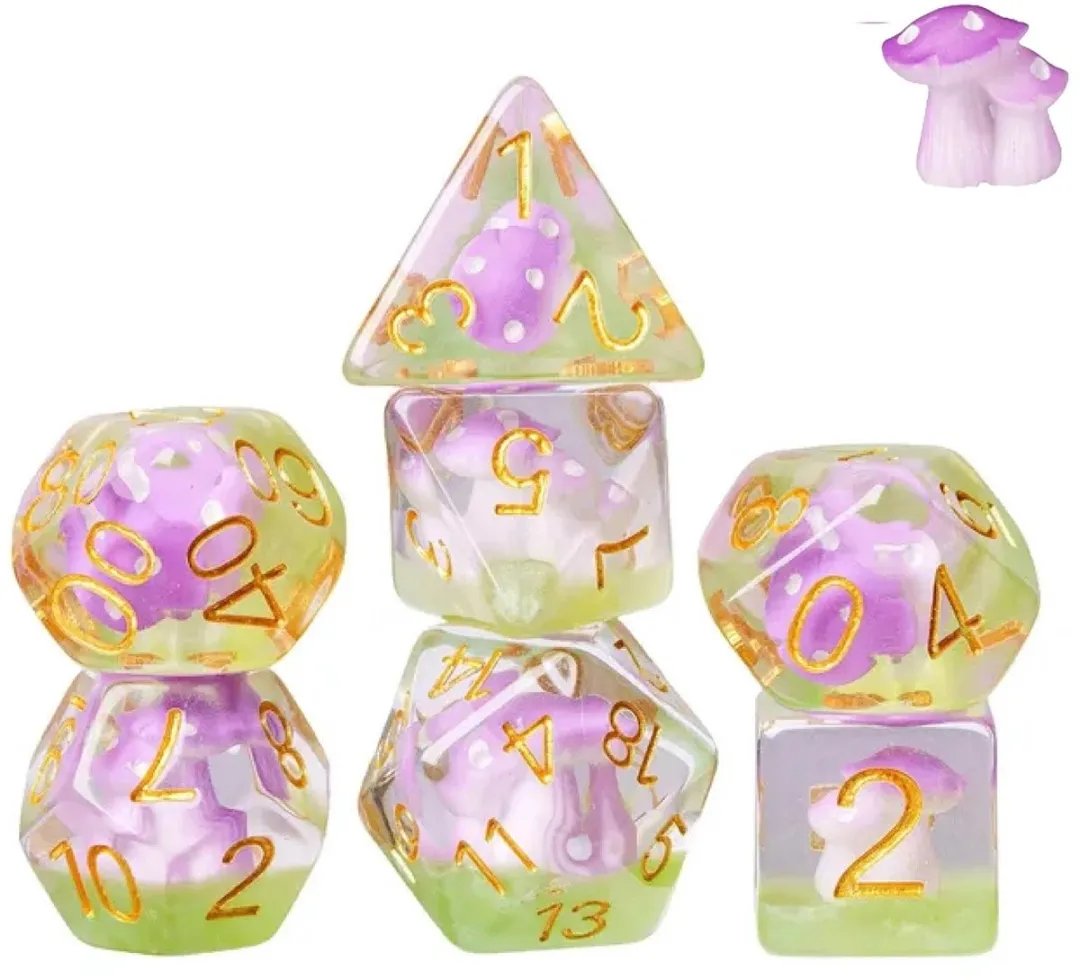 Lapi Toys Polydice D&D Roze Dobbelstenen