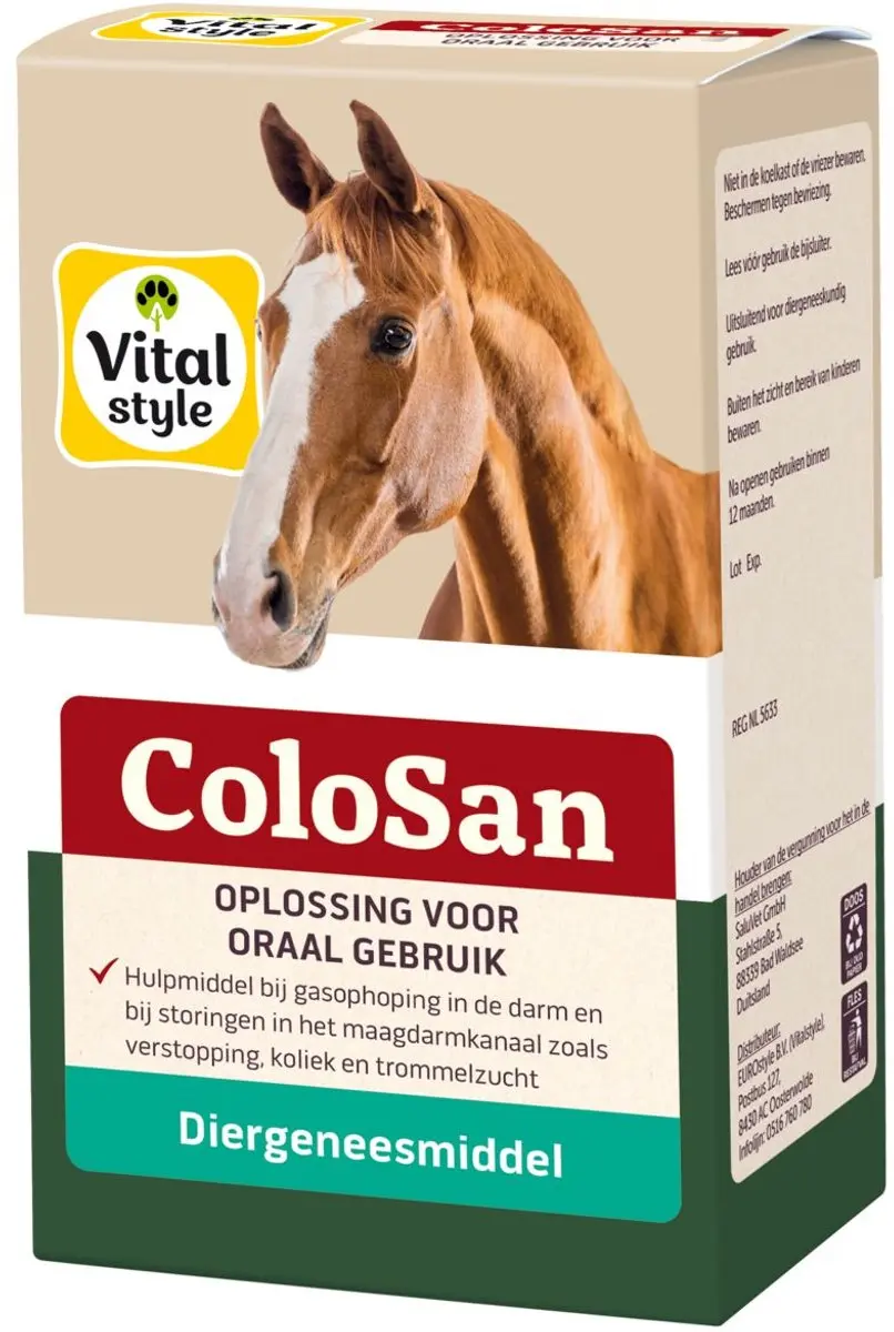 Vitalstyle ColoSan Darmolie Paard 100ml - afbeelding 2 van 5