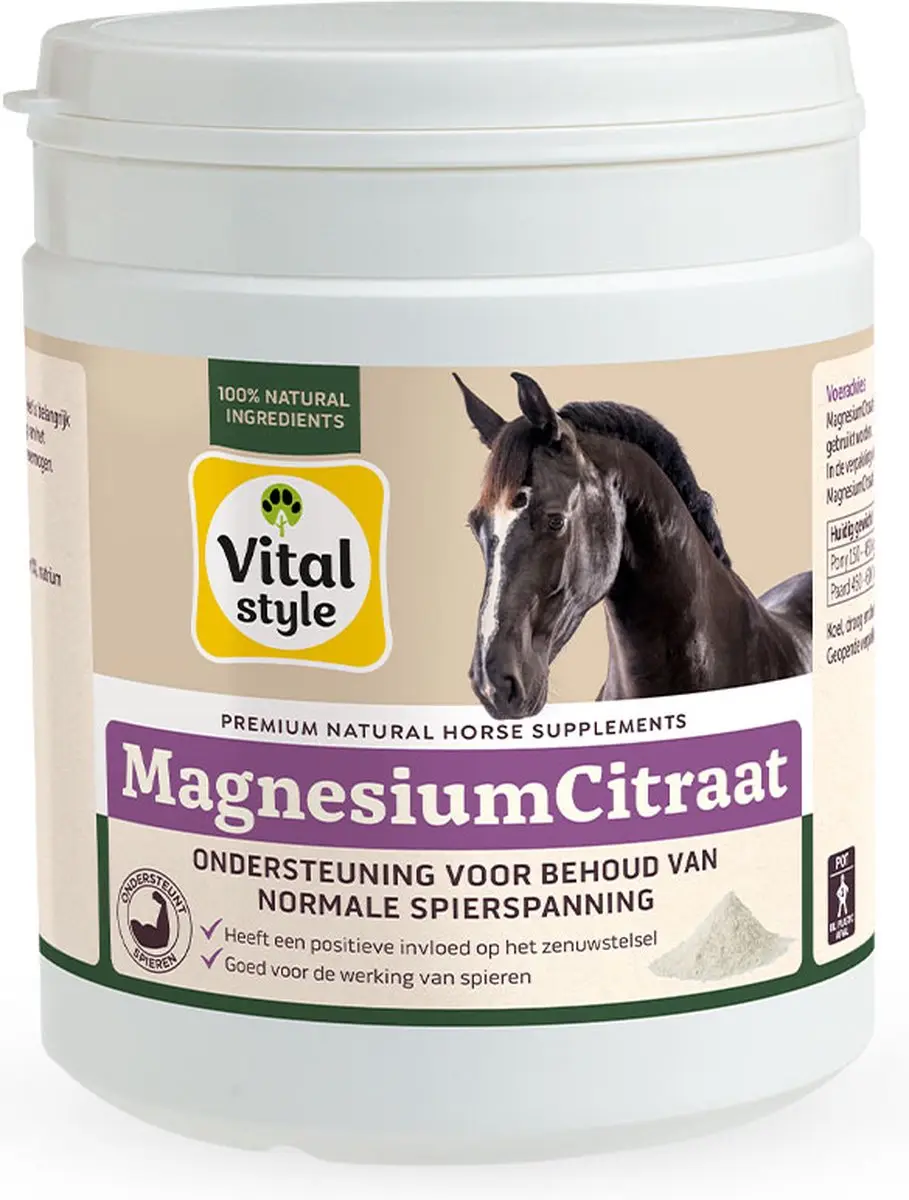 VITALstyle Magnesiumcitraat Paardensupplement