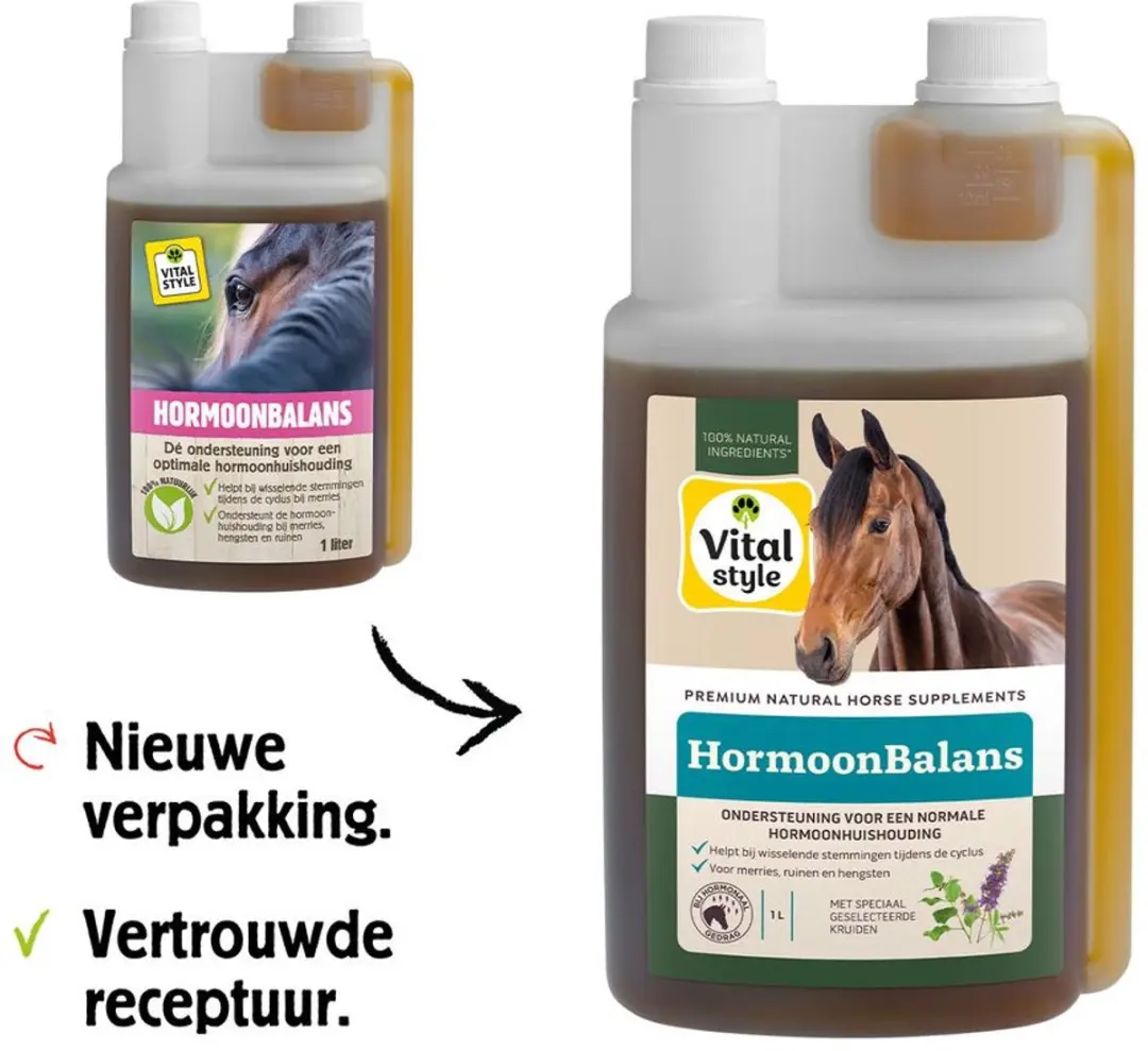 VITALstyle HormoonBalans Paardensupplement - 1 L - afbeelding 5 van 6
