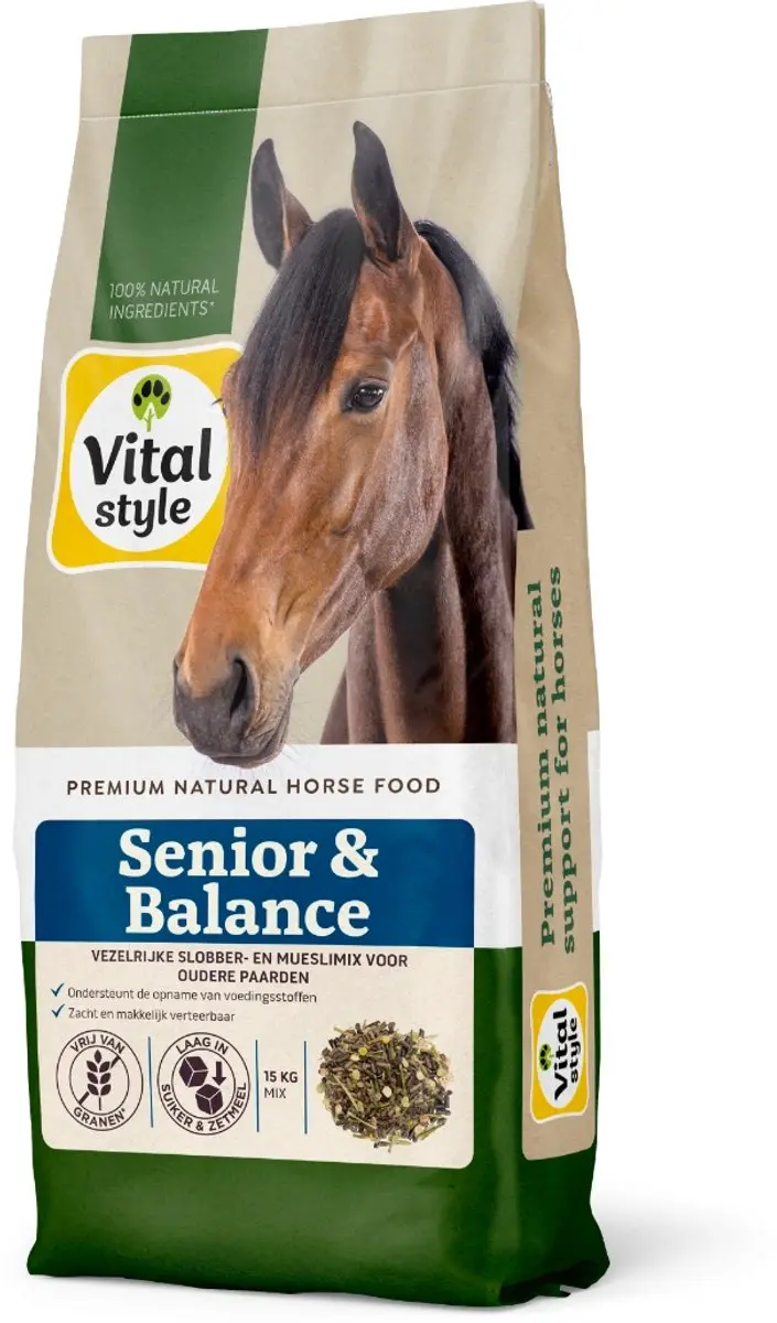 VITALstyle Senior & Balance Paardenmuesli - 15 kg - afbeelding 2 van 6