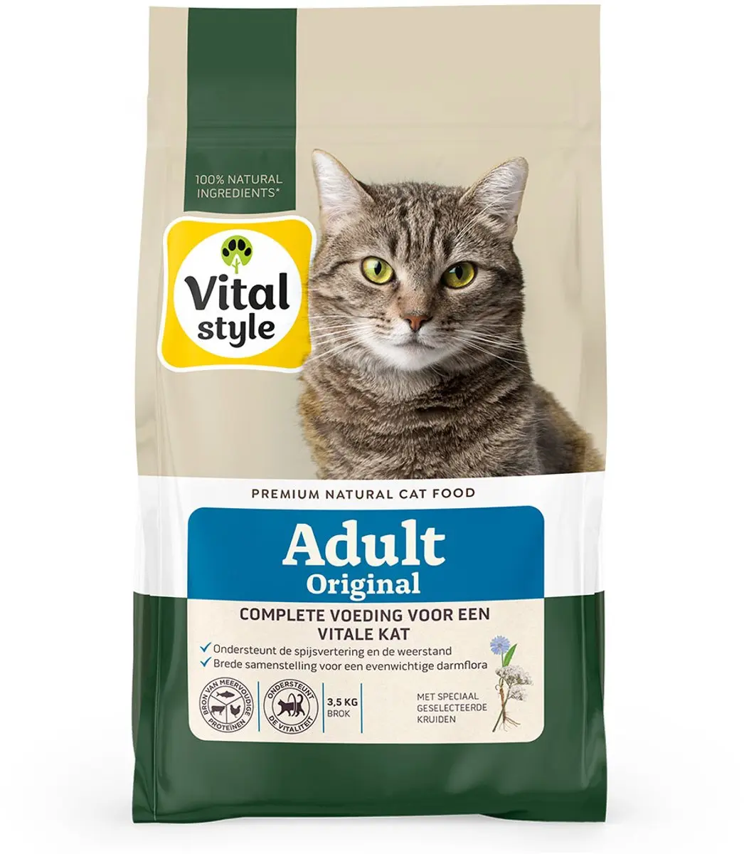 VITALstyle Adult Original Kattenbrokken met Rund