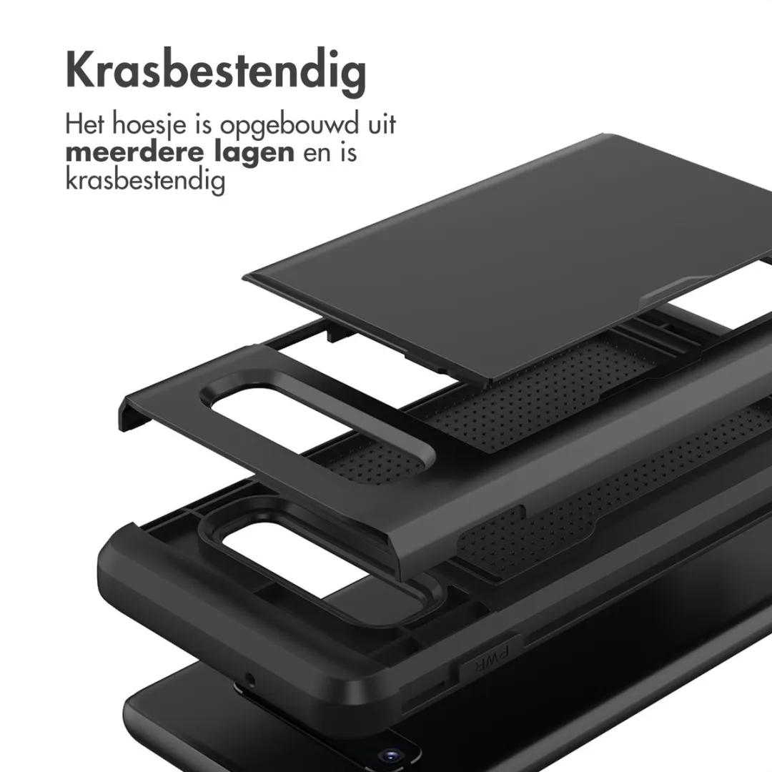 Imoshion Hoesje Samsung Galaxy S10 - Pasjeshouder 2 Stuks - Zwart